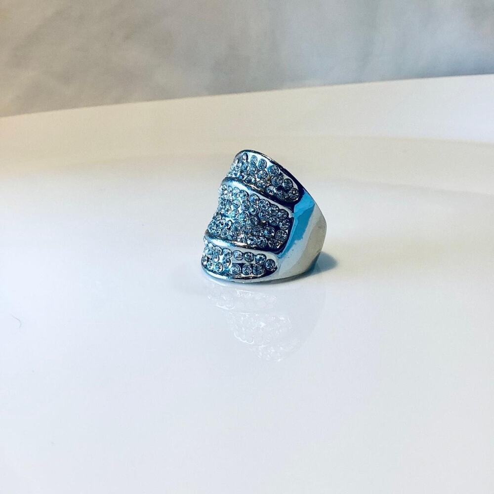 Massive Crystal Statement Ring